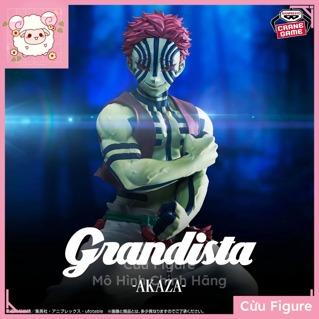 (Sẵn) Mô Hình Akaza - Grandista, Kimetsu no Yaiba - Hãng BANDAI