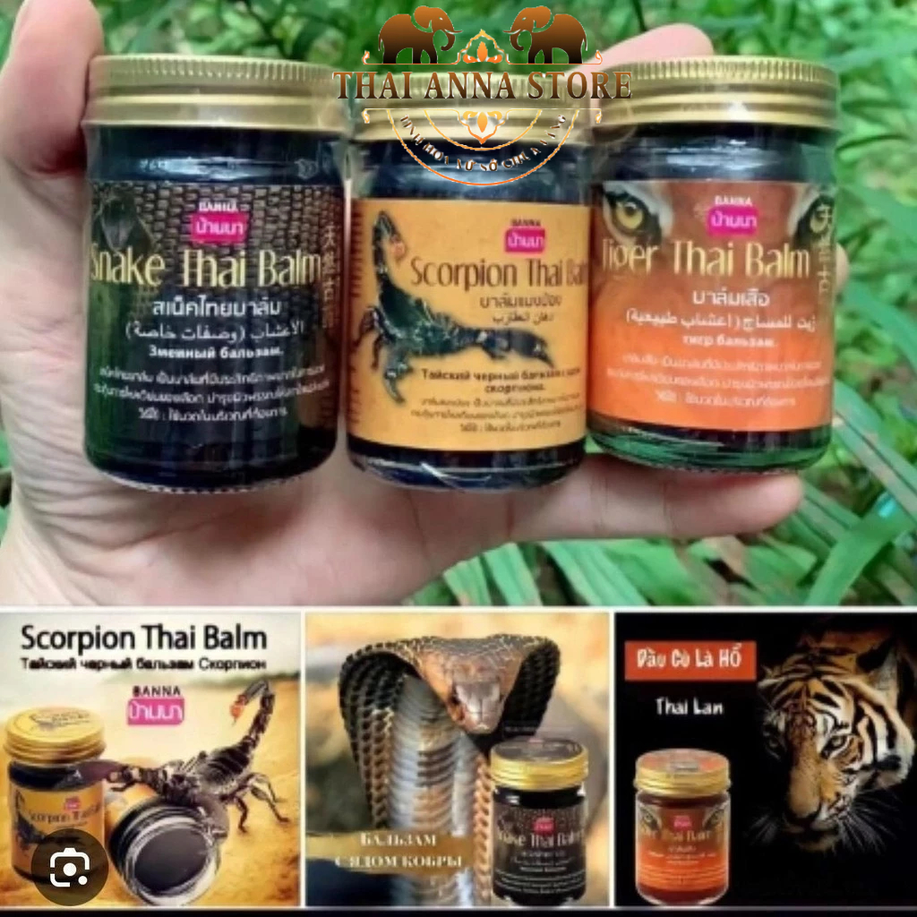 Dầu cù là giúp giảm đau nhức hiệu con Hổ, Rắn, Bọ Cạp Thái Lan