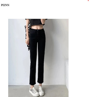   Peinn  Quần Jean Nữ HKR - T029 Ống Đứng Dáng Lửng Co Giãn Cao Cấp 