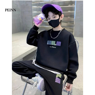 [Peinn] Bộ quần áo thu đông bé trai 14-45kg mẫu GOBLIN chất liệu nỉ co dãn, ấm áp. D30 - EB150