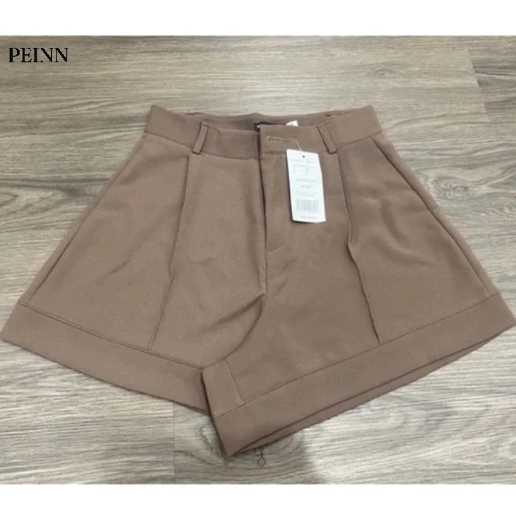 [Peinn]Quần Short Nữ Ống Rộng Cạp Cao m610