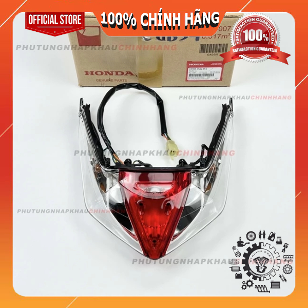 Bộ đèn sau Air Blade 110 2008 2009 2010 chính hãng, Chóa đèn sau Đuôi đèn hậu AB 110 Fi Xăng Cơ Chế 