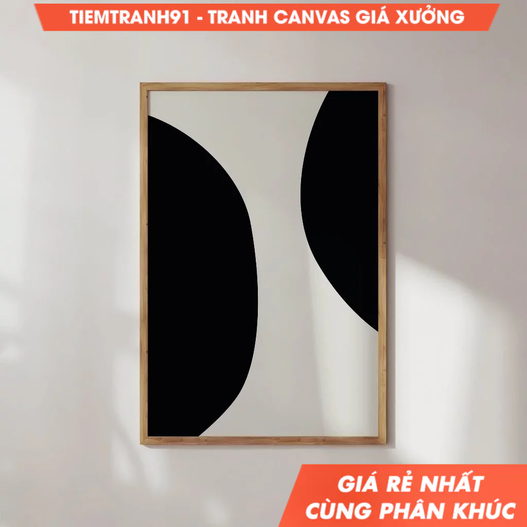 Tranh treo tường, Abstract Geometric Shape Art Print Modern Minimalist Wall Decor,  tặng kèm đinh tr