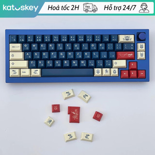 Keycap Samurai Đơn Độc Kiếm Khách, PBT Dyesub Dày 134 Nút, Cherry Profile, Cho Bàn Phím Cơ Gaming