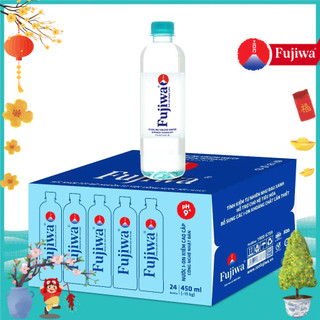  Thùng 24 Chai Nước Uống Ion Kiềm Cao Cấp Đóng Chai Fujiwa 450ml - Nước uống Detox với Công Nghệ Điện Phân Ion Kiềm 