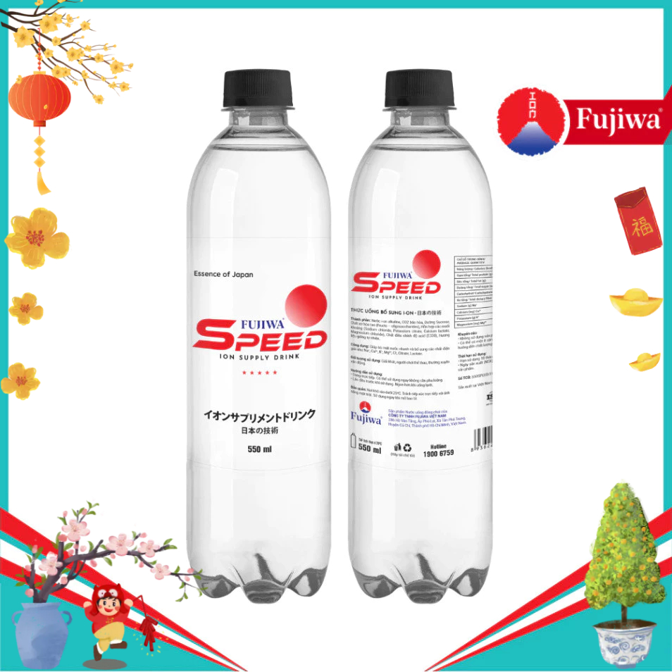 Fujiwa Speed 550ml ION Supply Drink - Nước uống bổ sung ion bù điện giải, bù khoáng dành cho người t