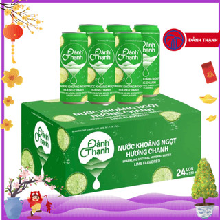  Thùng 24 Lon Nước Khoáng Ngọt Hương Chanh Có Gas Thiên Nhiên 330ml Đảnh Thạnh - Giàu và bổ sung vi khoáng tự nhiên 