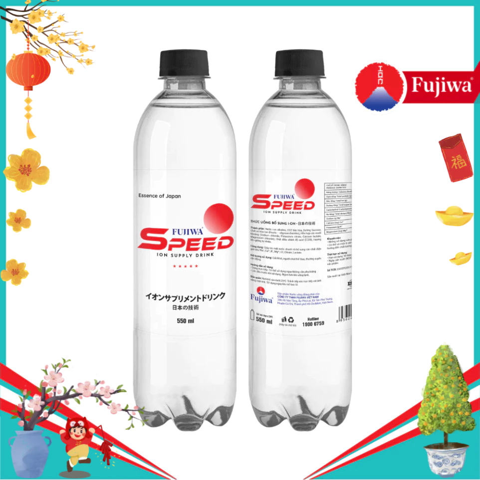 Fujiwa Speed 550ml ION Supply Drink - Nước uống bổ sung ion bù điện giải, bù khoáng dành cho người t
