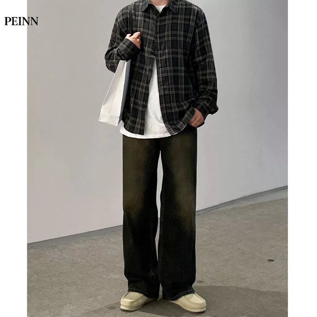 [PEINN] Quần jean ống rộng nam nữ ANYOUNG quàn bò  Unisex WASH cao cấp QD700