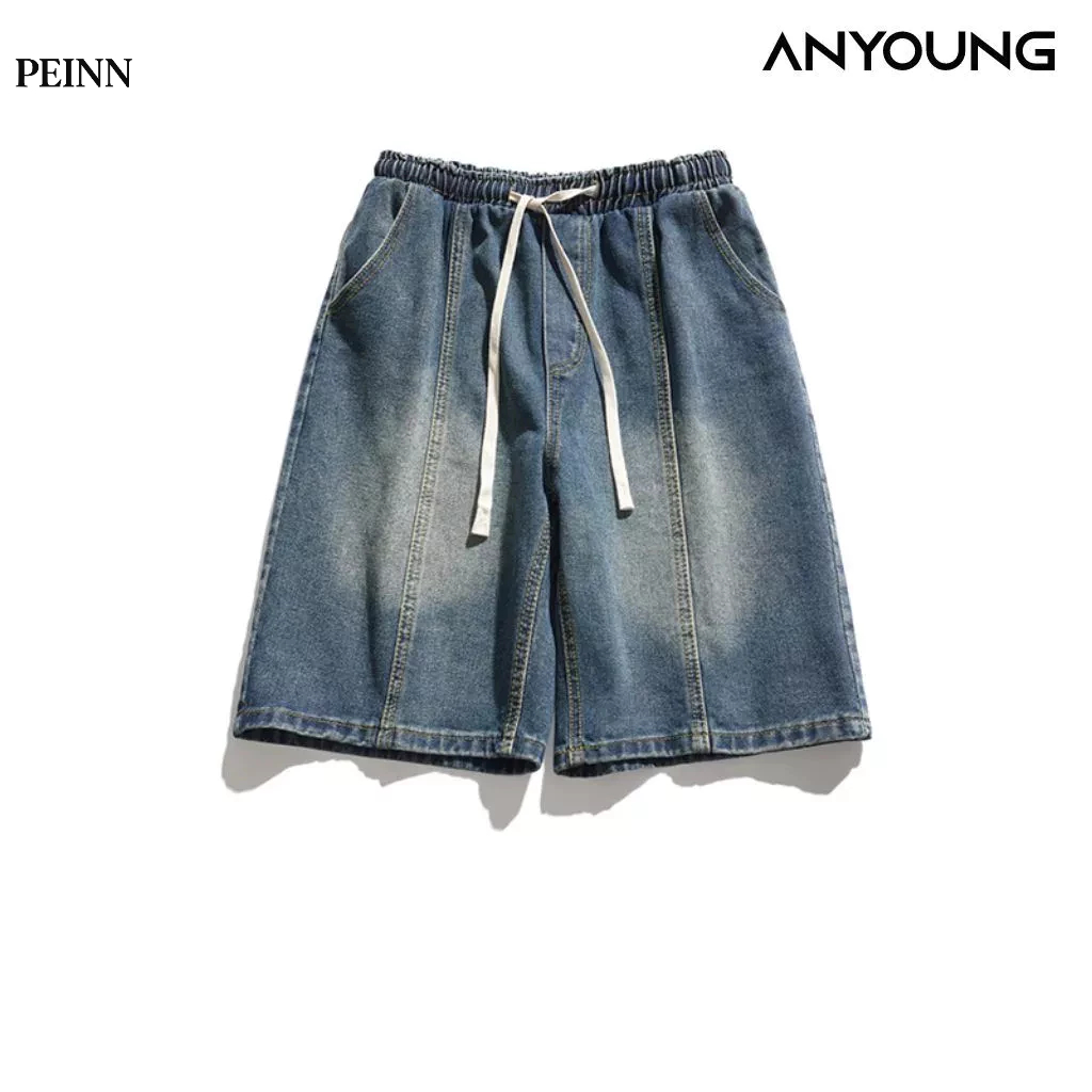 [PEINN] Quần short jean nam ANYOUNG quần đùi jean nam Wash QS660