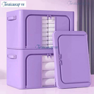  Hộp Đựng Quần Áo Túi giỏ Hộp Vải Khung thép đựng quần áo đồ lót đa năng Kích Thước Lớn Hộp chia ngăn 