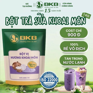  Bột khoai môn pha trà sữa thay thế siro gói 1kg BKB 