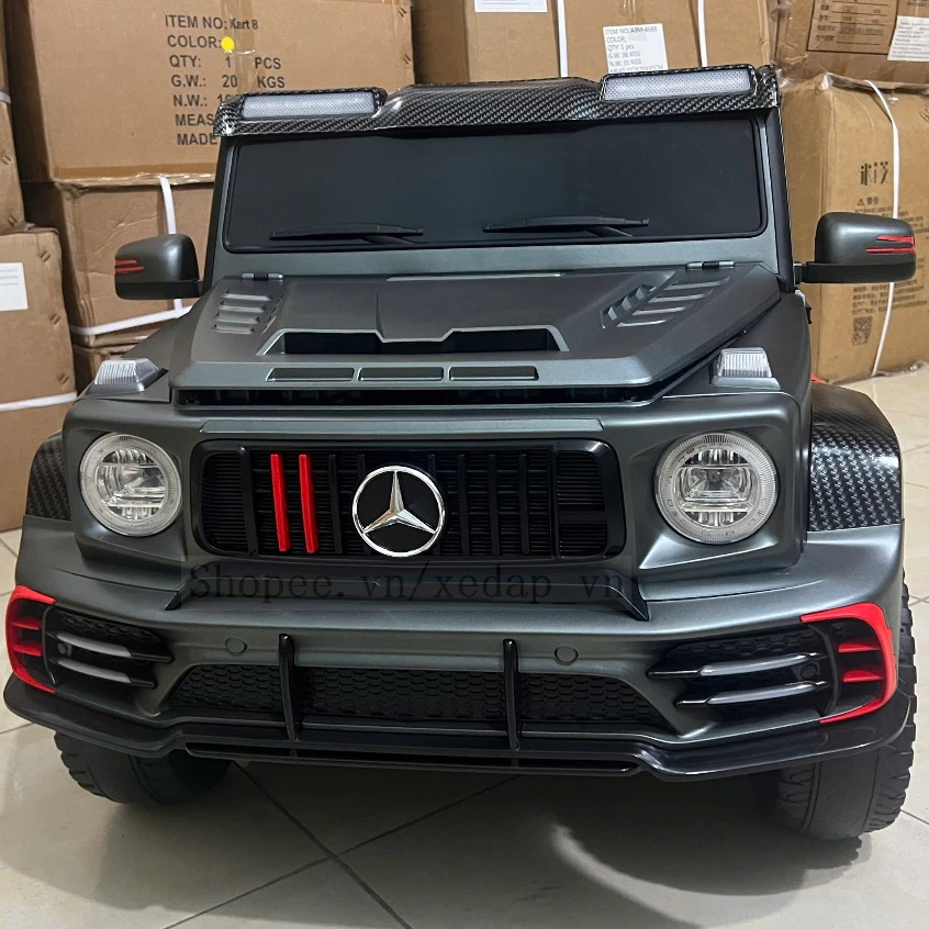 [Hoả Tốc] Ô Tô Điện Mercedes SMT778 G63 6 Bánh 6 Động Cơ,Ghế Da, Bánh Nhựa, Sơn Tĩnh Điện,Tải Trọng 