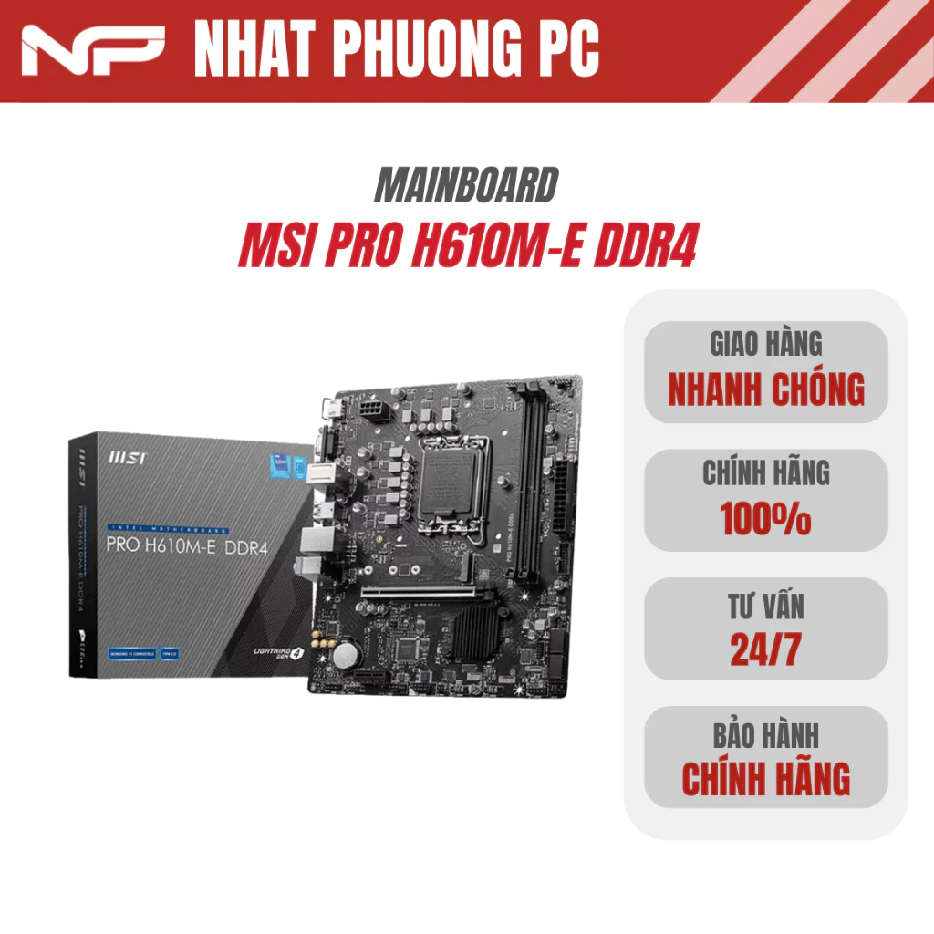 Mainboard MSI PRO H610M-E DDR4