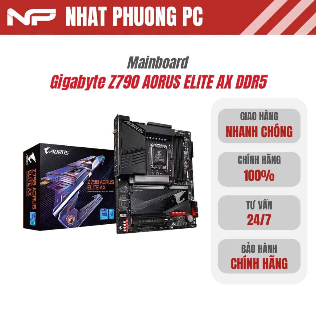 Mainboard Gigabyte Z790M AORUS ELITE AX DDR5 (Wifi+Bluetooth)