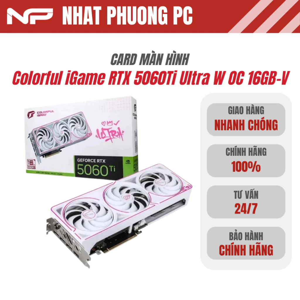 Card Màn Hình Colorful iGame RTX 5060Ti Ultra W OC 16GB-V