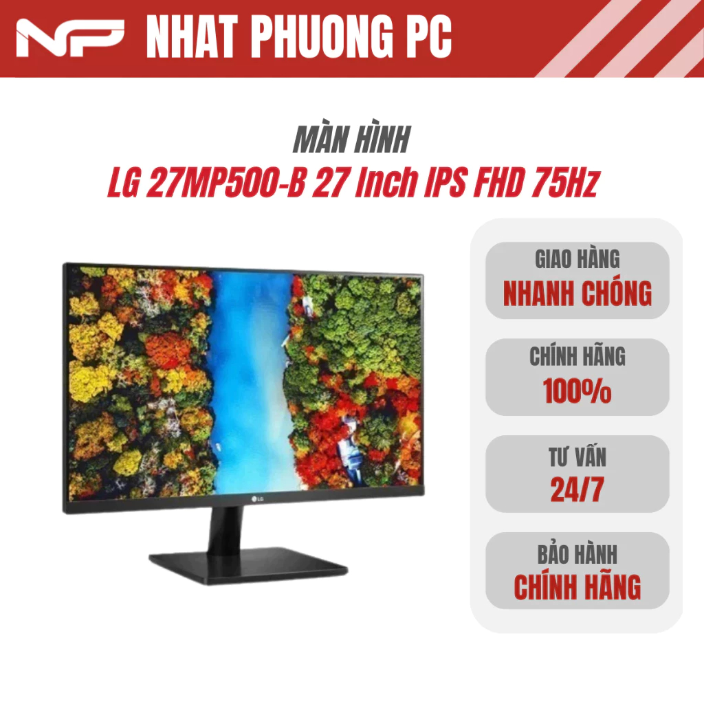 Màn Hình Máy Tính LG 27MP500-B 27 Inch IPS FHD 75Hz - Trải Nghiệm Hình Ảnh Sống Động