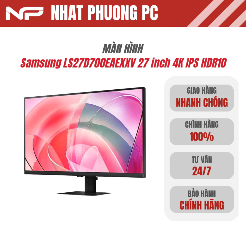 Màn Hình Đồ Họa Samsung LS27D700EAEXXV 27 inch 4K IPS HDR10