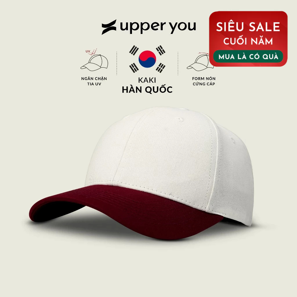 Mũ Nón Lưỡi Trai Analogous UPPER YOU Kaki Hàn Quốc Form Dáng Chuẩn Thời Trang - NPH02