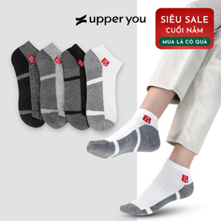   Combo 5 Đôi  Tất Vớ WTO Nam Cổ Ngắn UPPERYOU Cotton Tự Nhiên Dày Dặn Êm Ái Thoáng Khí -No225 