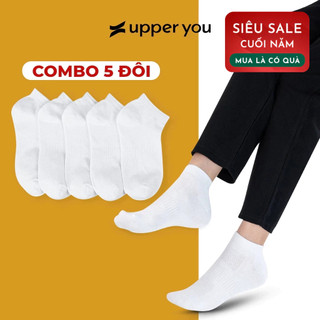  Tất Cổ Ngắn Nam Nữ Dệt Lưới UPPER YOU Mềm Mại Thoáng Khí Êm Chân Thấm Hút - BSF2005 