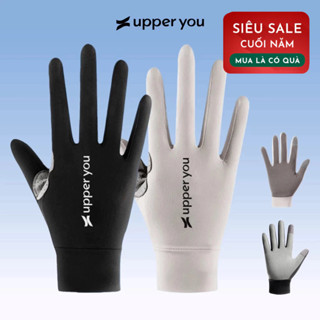  Găng Tay Lái Xe Nam Nữ Mát Lạnh Chống Nắng Có Lưới Thoáng Khí Upper You Ngón Tay Chạm Cảm Ứng - GLM02 