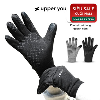  Găng Tay Lái Xe Giữ Ấm Cho Nam Lót Nỉ Lông Cao Cấp Upper You Thiết kế Ngón Tay Chạm Màn Hình Cảm Ứng - GLM03 