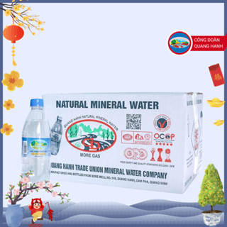  Thùng 20 chai nước khoáng mặn Quang Hanh 500ml - Khoáng Công Đoàn Quảng Ninh tốt cho dạ dày tiêu hoá đầy hơi say nắng 