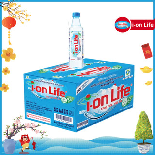  Thùng 24 Chai Nước Uống ION Kiềm Đóng Chai ION Life 450ml - Khỏe ruột Mát gan Hỗ trợ tiêu hoá Trung hoà axit dư thừa 