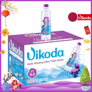  Thùng 24 Chai Nước Khoáng Kiềm Thiên Nhiên Vikoda 500ml - Giàu và bổ sung vi khoáng tự nhiên từ nguồn Đảnh Thạnh 