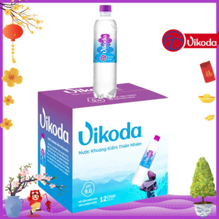  Thùng 12 Chai Nước Khoáng Kiềm Thiên Nhiên Vikoda 1500ml - 1,5L Giàu và bổ sung vi khoáng tự nhiên từ nguồn Đảnh Thạnh 