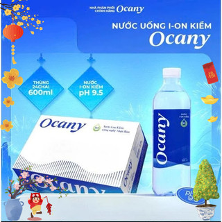  Thùng 24 Chai Nước Uống ION Kiềm Đóng Chai Ocany 500ml - Hỗ trợ tiêu hoá detox nhanh 