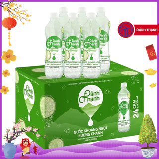 Thùng 24 Chai Nước Khoáng Ngọt Hương Chanh Có Gas Thiên Nhiên 430ml Đảnh Thạnh - Giàu và bổ sung vi khoáng tự nhiên