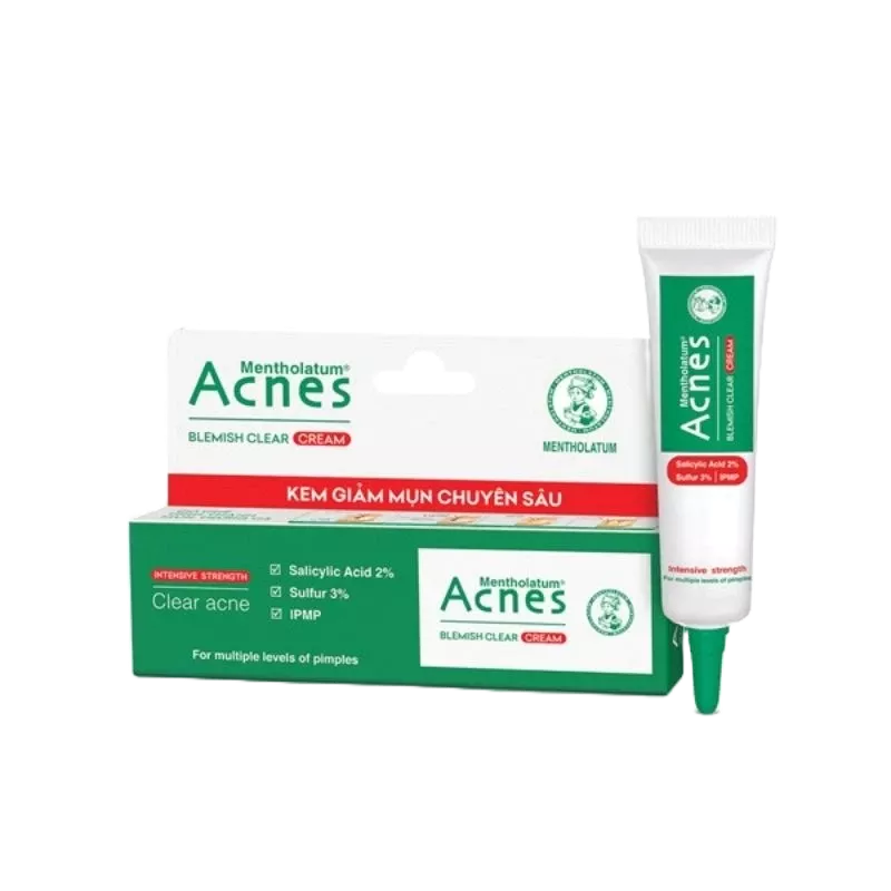 Kem giảm mụn chuyên sâu - Acnes Blemish Clear Cream 10g