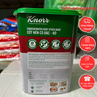 Cốt Nền Cô Đặc Bò Knorr Hộp 1,5kg