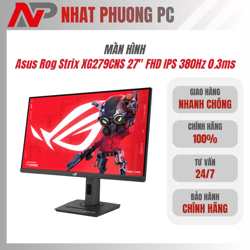 Màn hình phẳng Asus Rog Strix XG279CNS 27'' FHD IPS 380Hz 0.3ms chuyên game