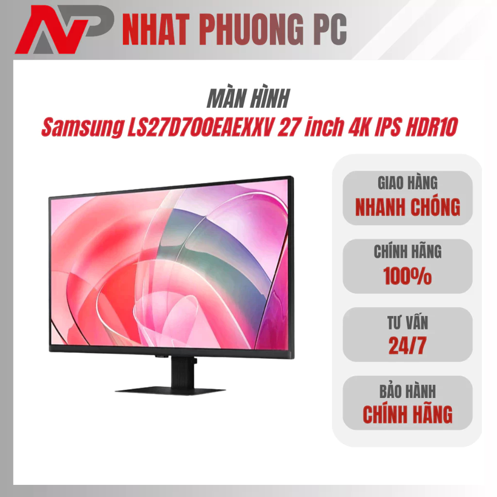 Màn Hình Đồ Họa Samsung LS27D700EAEXXV 27 inch 4K IPS HDR10