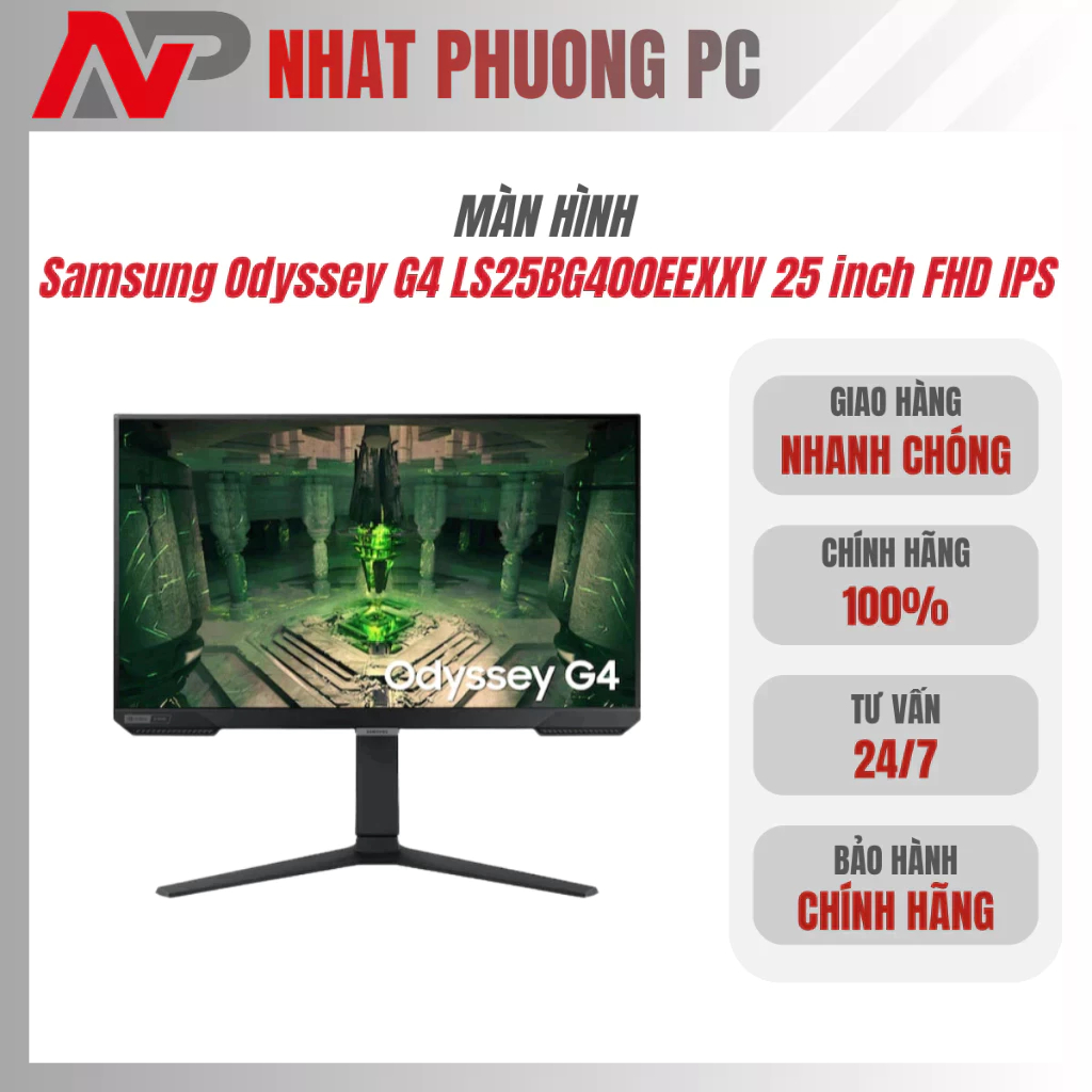 Màn Hình Gaming Samsung Odyssey G4 LS25BG400EEXXV 25 inch FHD IPS 240Hz