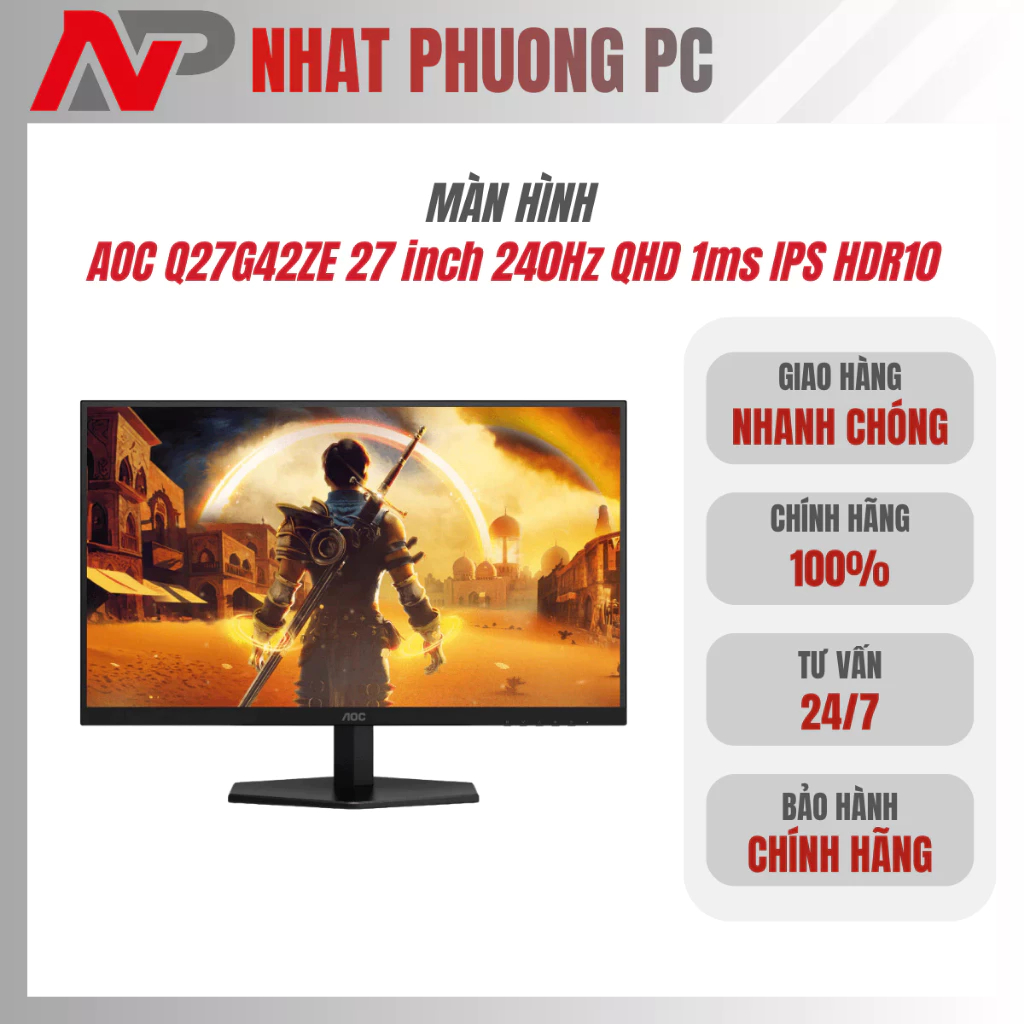 Màn hình Gaming AOC Q27G42ZE 27 inch 240Hz QHD 1ms IPS HDR10
