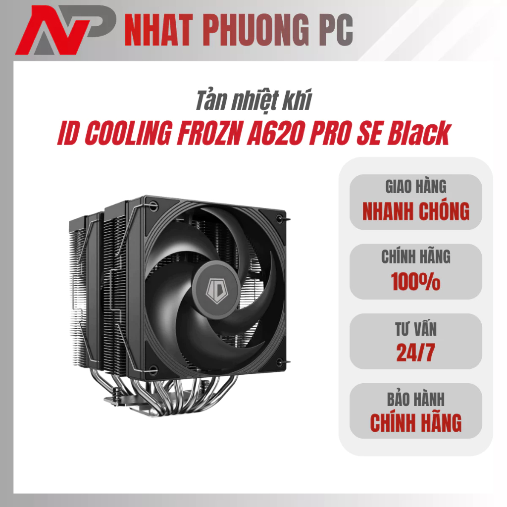 Tản nhiệt khí ID COOLING FROZN A620 PRO SE Black (Mới, BH 24T)