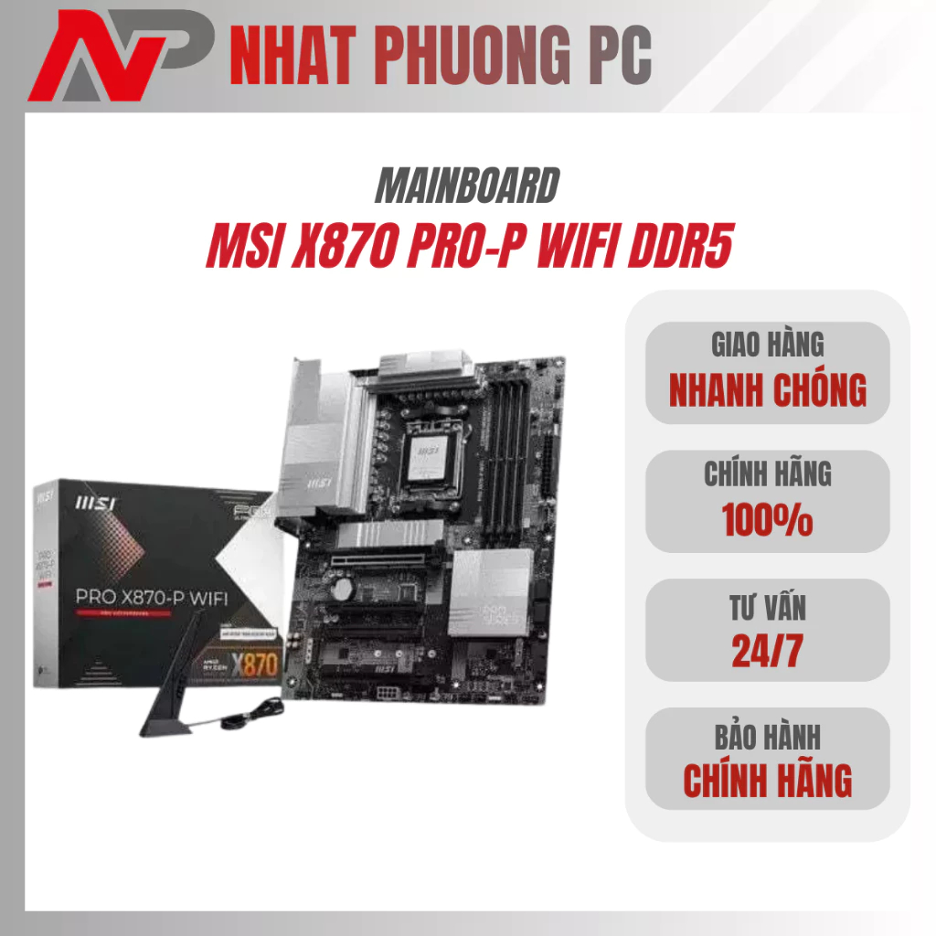 Bo mạch chủ MSI X870 PRO-P WIFI DDR5