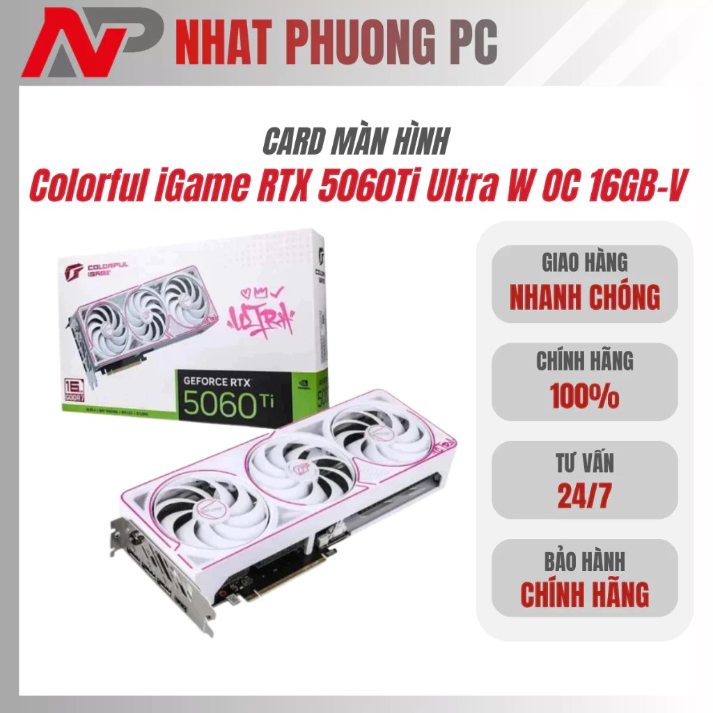 Card Màn Hình Colorful iGame RTX 5060Ti Ultra W OC 16GB-V