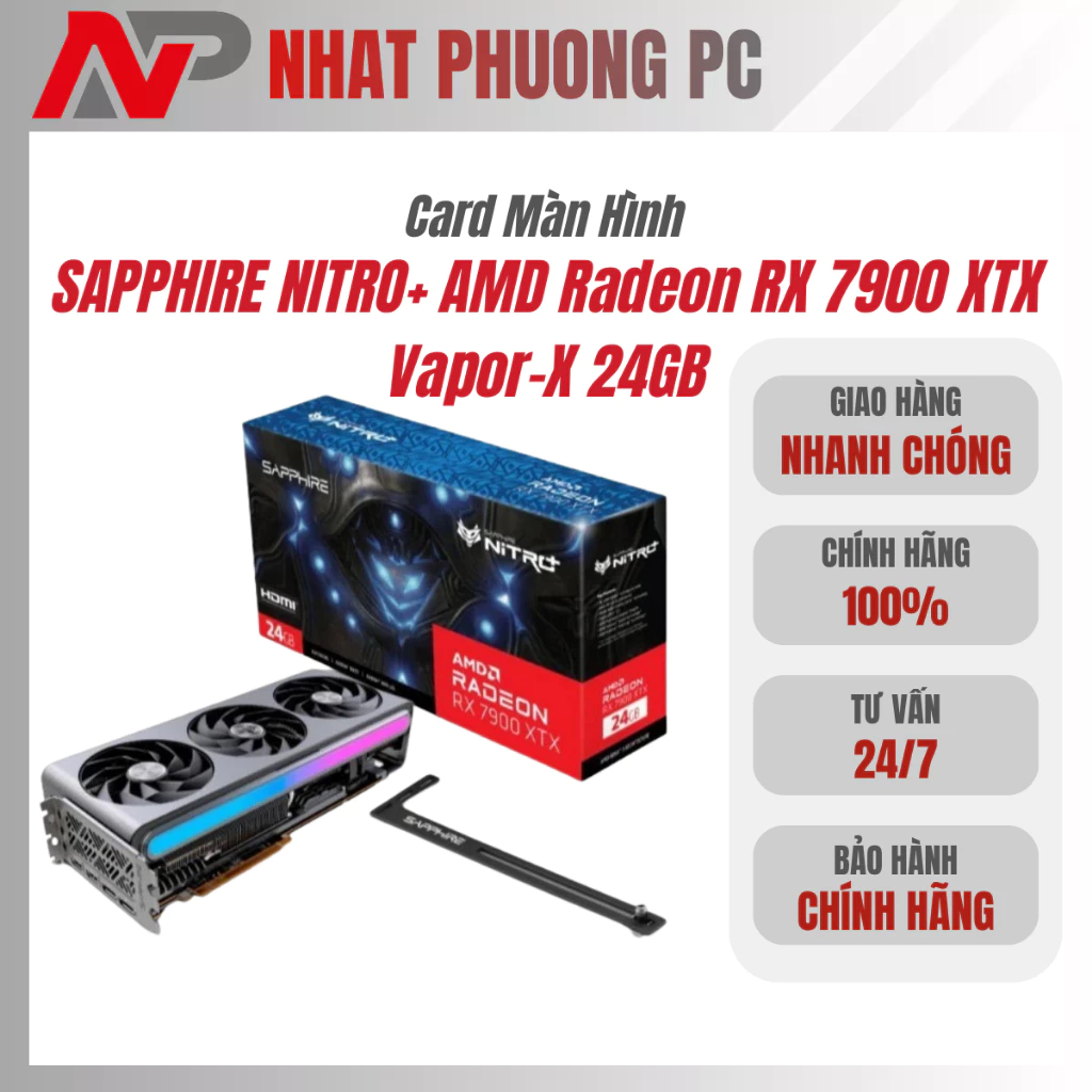 Card Màn Hình SAPPHIRE NITRO+ AMD Radeon RX 7900 XTX Vapor-X 24GB