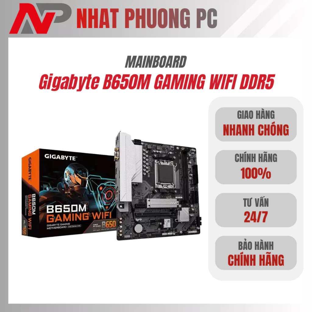 Bo mạch chủ Gigabyte B650M GAMING WIFI DDR5