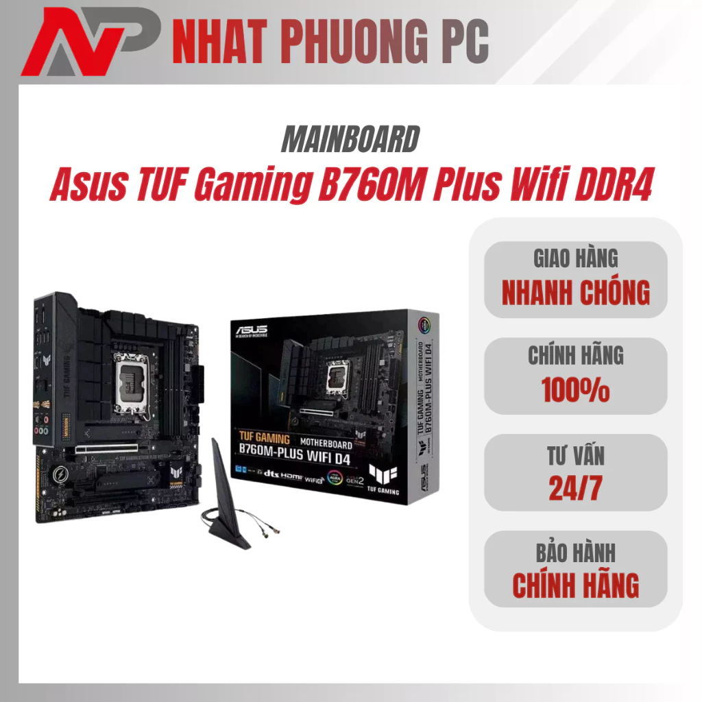 Mainboard Asus TUF Gaming B760M Plus Wifi DDR4