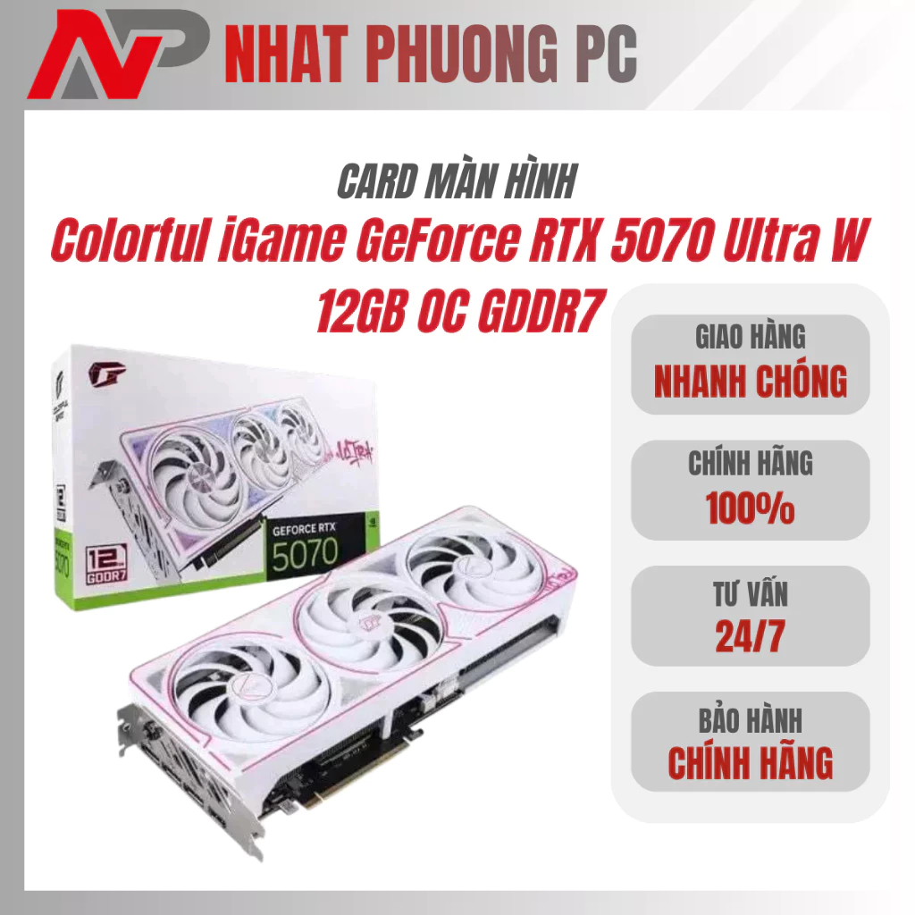 Card màn hình Colorful iGame GeForce RTX 5070 Ultra W 12GB OC GDDR7