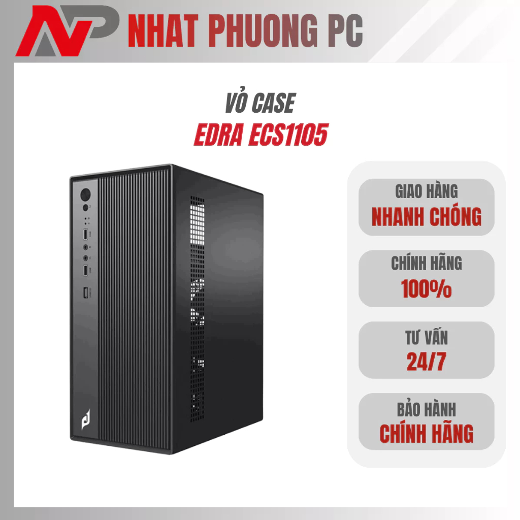 Vỏ Case máy tính văn phòng EDRA ECS1105 - Hàng chính hãng