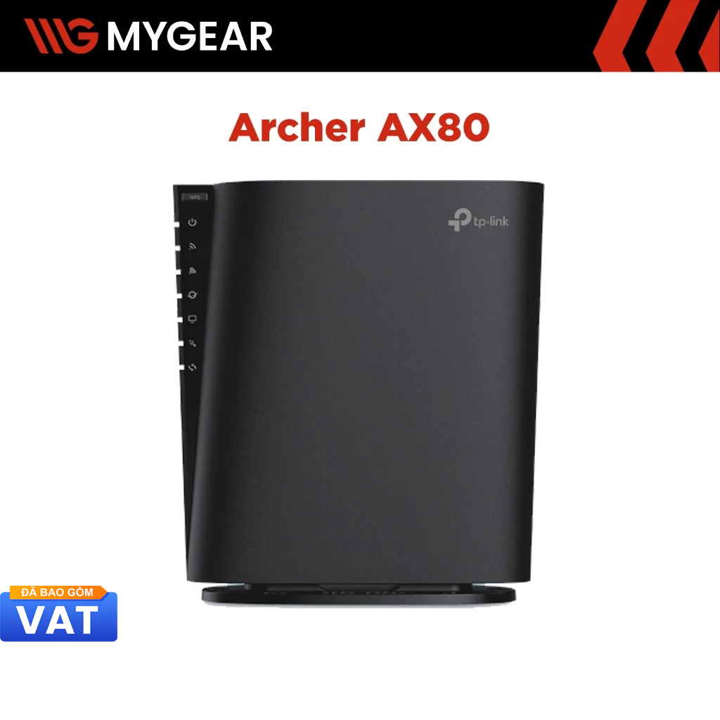 Router WiFi TP-Link Archer AX80 AX6000 Chuẩn WiFi 6 Băng Tần Kép Tốc Độ 6000Mbps