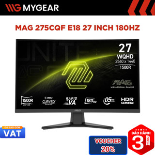  Màn hình Gaming MSI MAG 275CQF E18 27 inch 2K QHD 180Hz 0.5ms Rapid VA 
