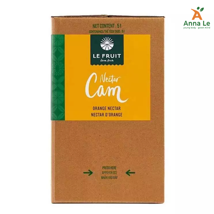 Nước cam nectar ( Orange nectar) - 5L - #LEFRUIT